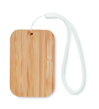 Logo trade promotional gifts picture of: 15W wireless charger in bamboo